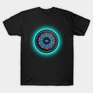 Third Eye, Lotus Flower Mandala. Protection and Guidance. T-Shirt